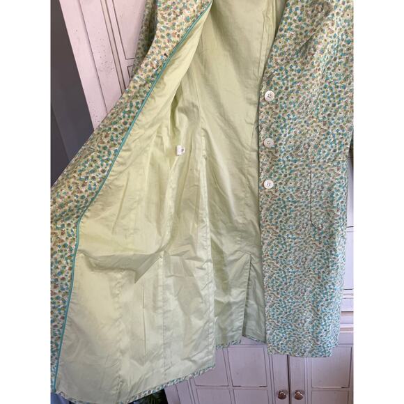 Express size medium long floral pea coat - Picture 6 of 6